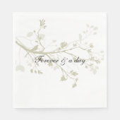 Serviette En Papier Branches d'oiseaux (Devant)