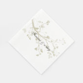Serviette En Papier Branches d'oiseaux (Coin)