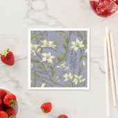 Serviette En Papier Branches Et Fleurs De Saule Délicates (En situation)