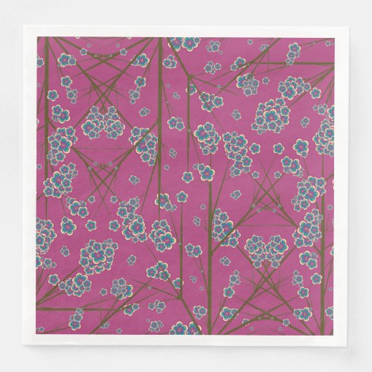 Serviette En Papier Branches particulières Boysenberry Papier Napkins (Devant)