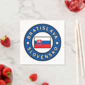Serviette En Papier Bratislava Slovensko (En situation)