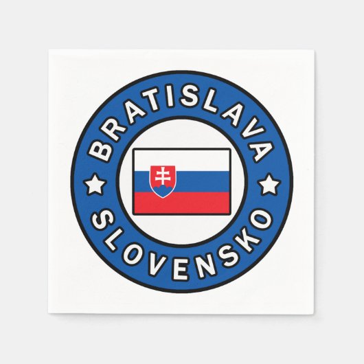 Serviette En Papier Bratislava Slovensko (Devant)