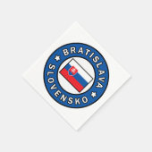 Serviette En Papier Bratislava Slovensko (Coin)