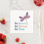 Serviette En Papier Brave forte vraie libellule (En situation)