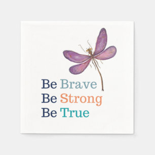 Serviette En Papier Brave forte vraie libellule