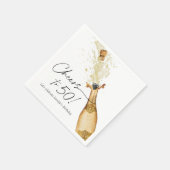 Serviette En Papier Bravo à 50e anniversaire papier personnalisé (Coin)