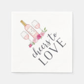 Serviette En Papier Bravo à l'amour (Devant)