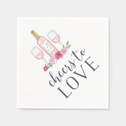 Serviette En Papier Bravo à l'amour (Devant)