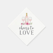 Serviette En Papier Bravo à l'amour (Coin)