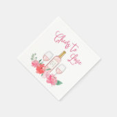 Serviette En Papier Bravo à l'amour (Coin)