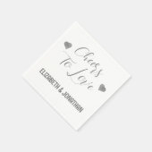 Serviette En Papier Bravo à l'amour (Coin)