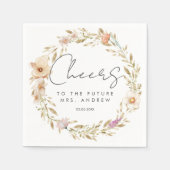 Serviette En Papier Bravo, à l'avenir Mme ! Boho, fleur (Devant)