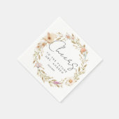 Serviette En Papier Bravo, à l'avenir Mme ! Boho, fleur (Coin)