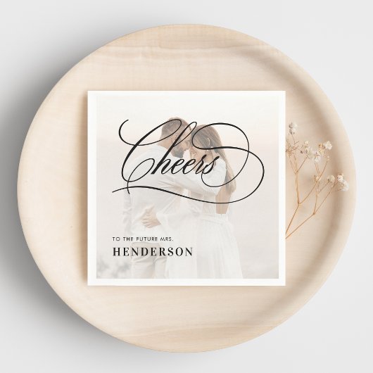 Serviette En Papier Bravo à l'avenir Mme Fête des mariées photo