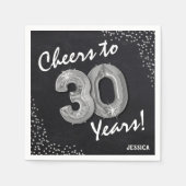 Serviette En Papier Bravo aux 30 ans ! Anniversaire 30 ans (Devant)