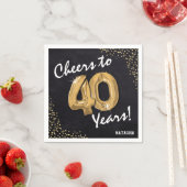 Serviette En Papier Bravo aux 40 ans ! Anniversaire 40 ans (En situation)