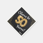 Serviette En Papier Bravo aux 50 ans ! Anniversaire 50 ans (Coin)