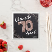 Serviette En Papier Bravo aux 70 ans ! Anniversaire 70 ans (En situation)