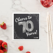 Serviette En Papier Bravo aux 70 ans ! Anniversaire 70 ans (En situation)