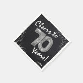 Serviette En Papier Bravo aux 70 ans ! Anniversaire 70 ans (Coin)