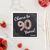 Serviette En Papier Bravo aux 90 ans ! Anniversaire 90 ans (En situation)