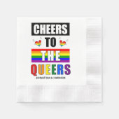 Serviette En Papier Bravo aux Queers Félicitations Personnalisées (Devant)