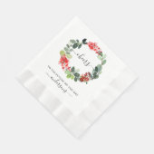 Serviette En Papier Bravo écrits à la main pour l'avenir M & Mme Holid (Coin)
