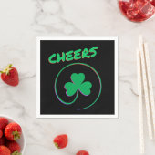 Serviette En Papier Bravo Irlande Shamrock de Clover Irlandais St Patr (En situation)