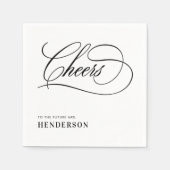 Serviette En Papier Bravo pour l'avenir Mme Elegant Fête des mariées (Devant)