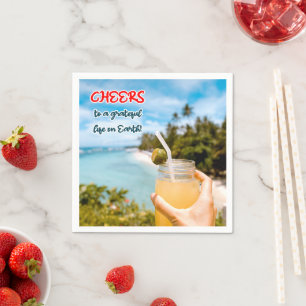 Serviette En Papier Bravo pour une vie gracieuse sur Terre