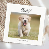 Serviette En Papier Bravo Simple mignon Chien Photo Amusant Mariage mo