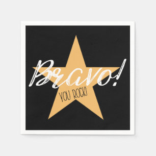 SERVIETTE EN PAPIER "BRAVO ! VOUS BASCULEZ ! "