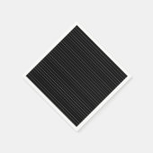 Serviette En Papier Brayures blanches noires motif moderne (Coin)