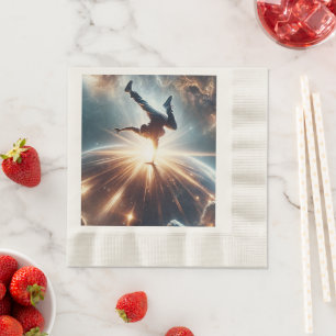 Serviette En Papier Breakdancer en action, Ai, Action dans la Galaxie