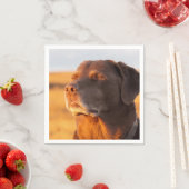 Serviette En Papier Breathe, Just Breathe Dog Napkins (En situation)