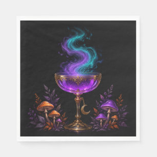 Serviette En Papier Breuvage de sorcière Cocktail gothique d'Halloween
