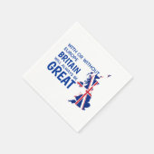 Serviette En Papier BREXIT Grande-Bretagne Europe Papier (Coin)