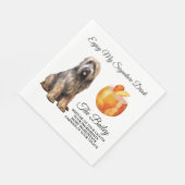 Serviette En Papier Briard Pet Cocktail Signature Boire Mariage Pet (Coin)