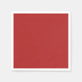 Serviette En Papier Brick en feu rouge couleur solide ton (Devant)
