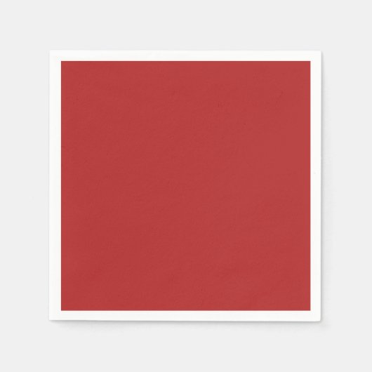 Serviette En Papier Brick en feu rouge couleur solide ton (Devant)