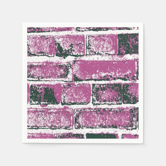 SERVIETTE EN PAPIER BRICK WALL (Devant)