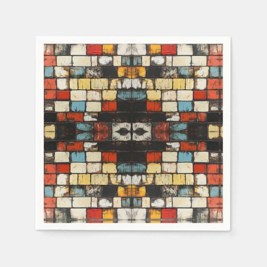 Serviette En Papier Brick wall (Devant)