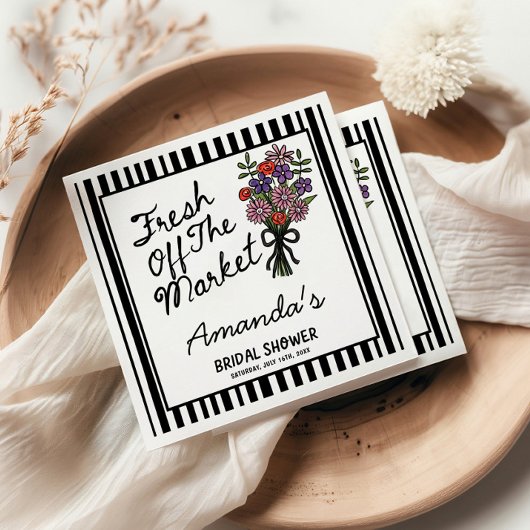 Serviette En Papier Bridal Shower 