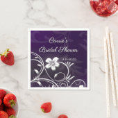 Serviette En Papier Bridal Shower custom party coasters (En situation)