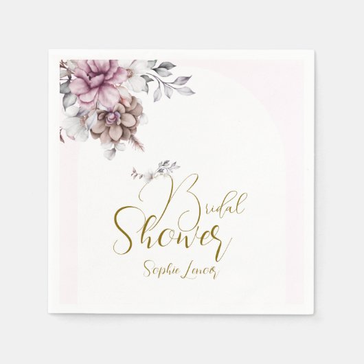 Serviette En Papier Bridal Shower Napkin (Devant)