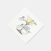 Serviette En Papier Bridal simple Brunch et serviettes Bubbly (Coin)