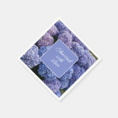 Serviette En Papier Bride, Baby shower serviettes violet, Blue Hydrang (Coin)