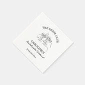 Serviette En Papier Bride Club Bachelorette Weekend Favor Cocktail  (Coin)