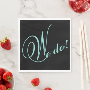 Serviette En Papier BRIDE & CO The Happy Couple We Do Party