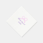 Serviette En Papier Bride escouade rose parties scintillant arc étoile (Coin)